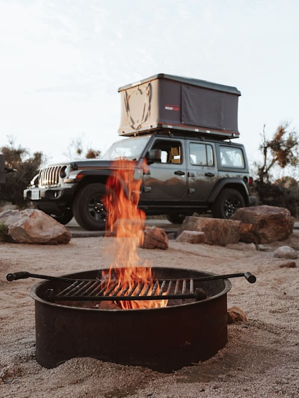 USA road trip with a rooftop tent
