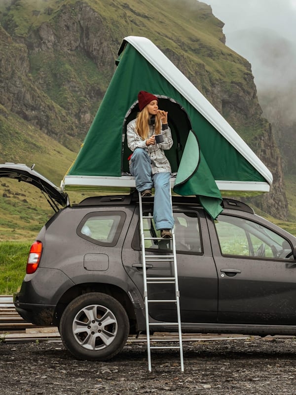 Iceland in a rooftop tent